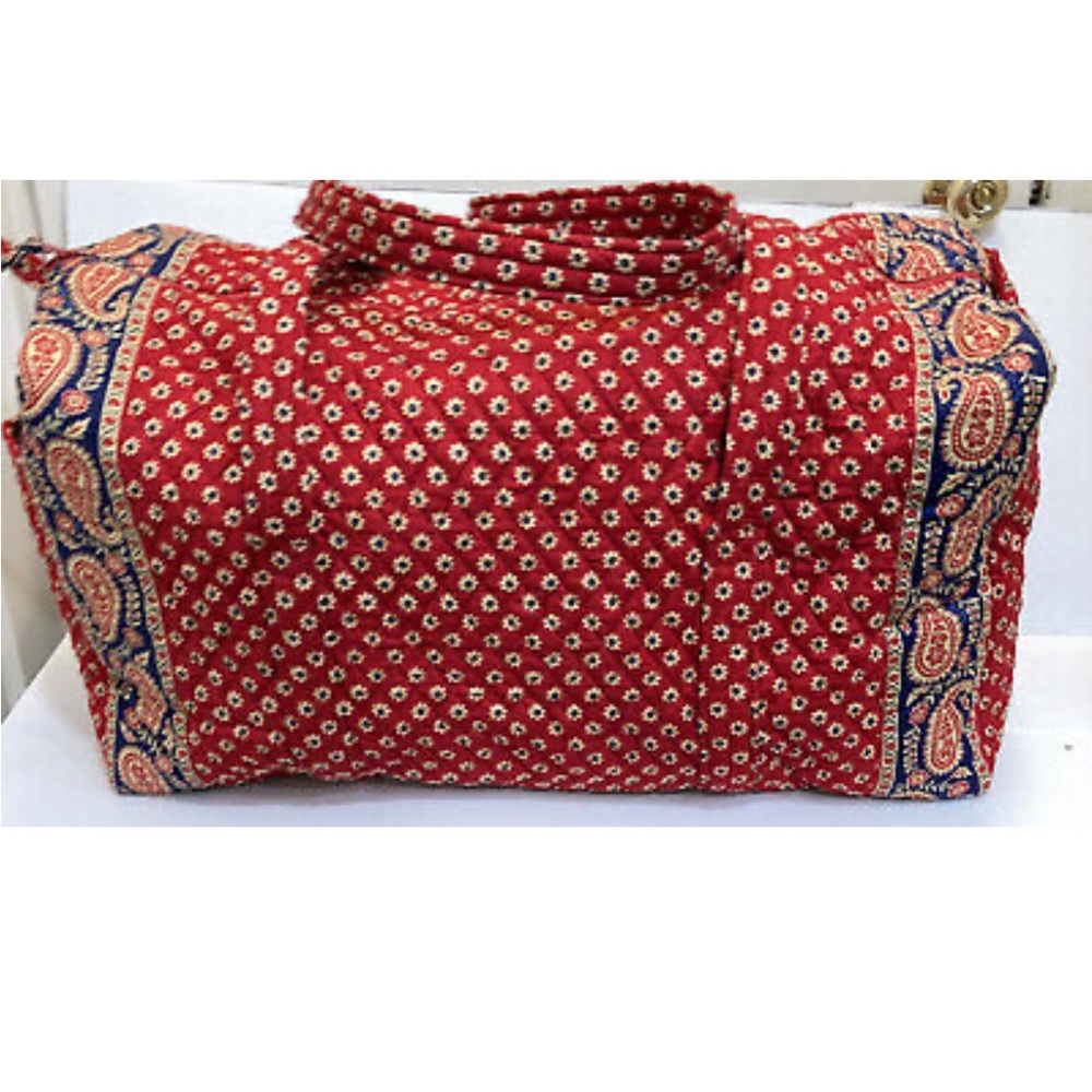 Red Vera Bradley duffle bag